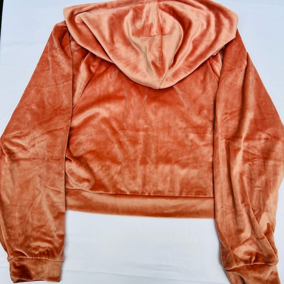 Victoria Secret Velour hooded jacket /lounger - Picture 3 of 5